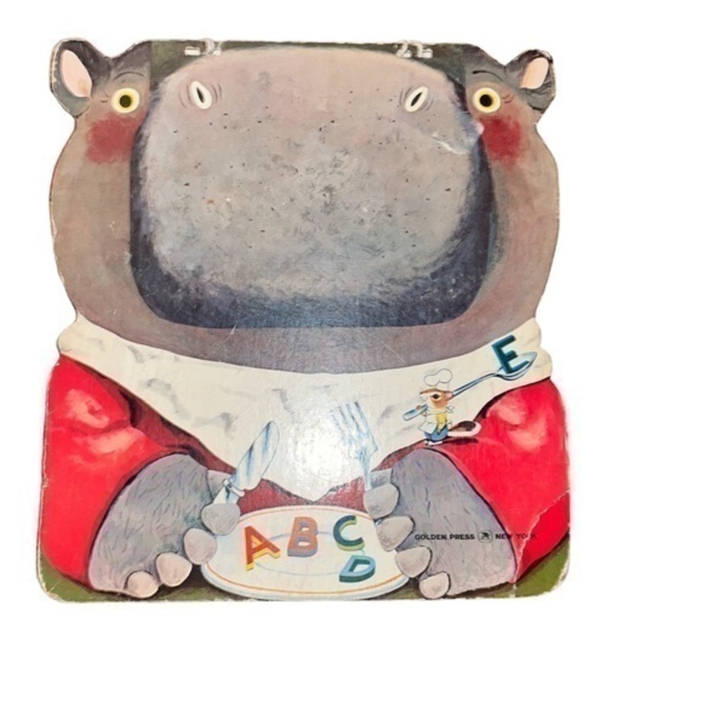 Vintage Golden Press Feed the Hippo his alphabet book